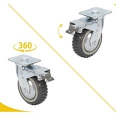 Roterende uyoyous gummi 200 mm år med bremse, lable 1000 kg