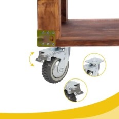 Pöörleva uyoyous kummist 200 mm aastat koos piduriga, saadaval 1000 kg