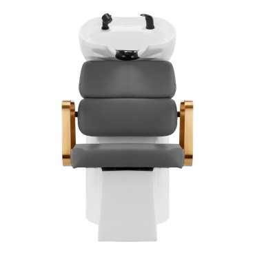 Gabbiano Porto hiustenpesutuoli kulta-harmaa — etuosa
