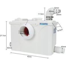 Pompa HOCANFLO 700 W fognatura, pompa del water