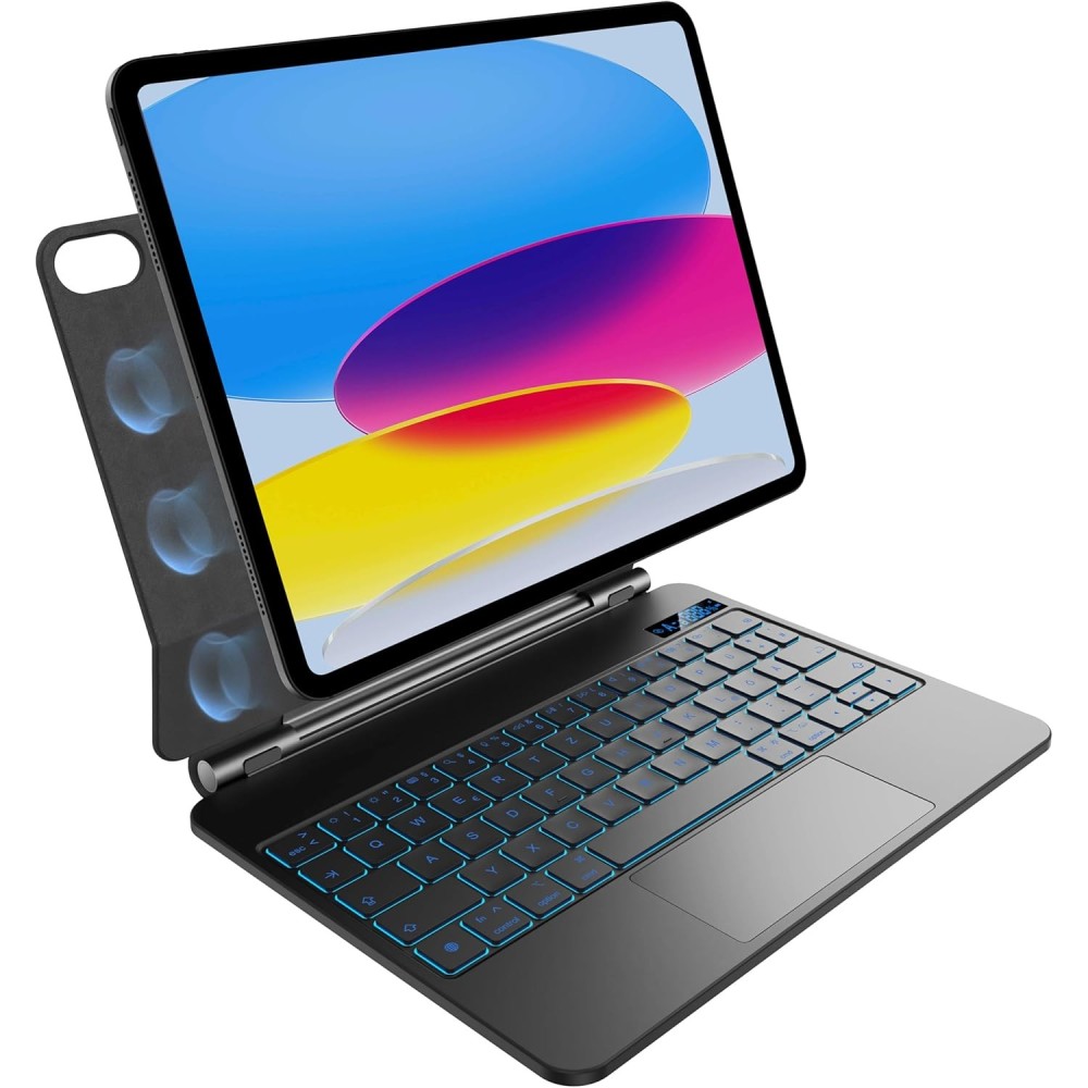 Veske med ni-tastatur for iPad 10,9 "10. Generering, Magnetic, Azerty