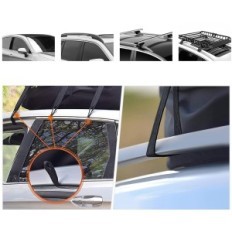 Waterproof roof box FIVKLEMNZ 21 feet3 with strips and door hooks