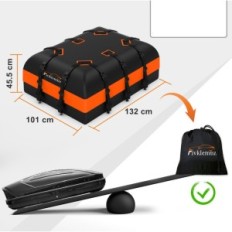 Waterproof roof box FIVKLEMNZ 21 feet3 with strips and door hooks