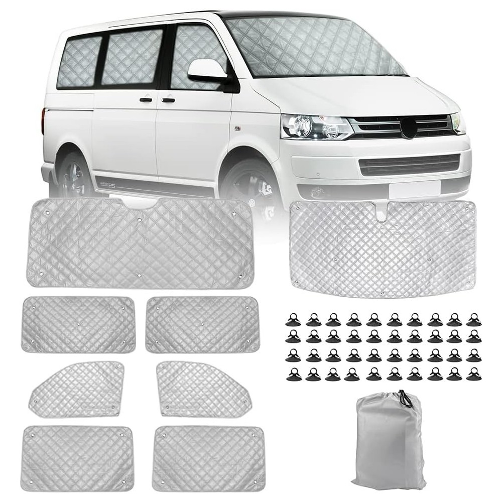 Ein Satz von thermischem Schutz für VW T5 T6, 8 PCs, mit einem Aufbewahrungstasche