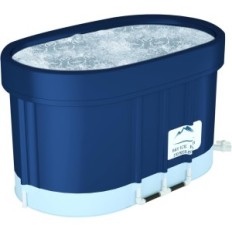 Vasca da bagno pieghevole B & Y per terapia fredda, ovale, 100x65x65cm, melograno