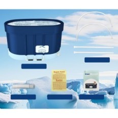 B & Y-Faltbadewanne für Kalttherapie, Oval, 100x65x65cm, Granatapfel