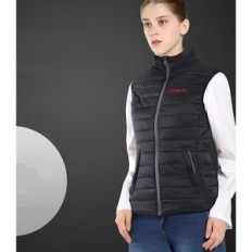 Kvinners Vest oppvarmet Conqueco, 10000 mAh, svart, størrelse l