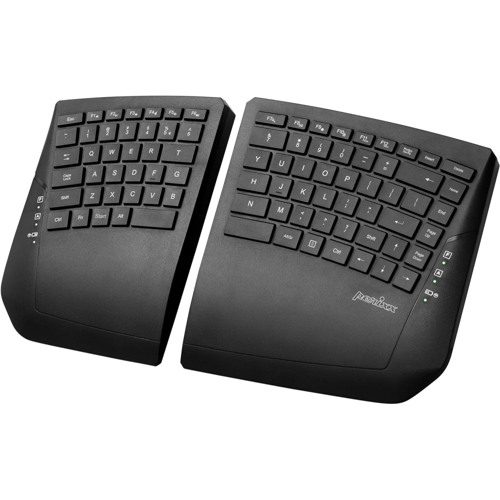 Teclado de Bluetooth Bluetooth negro de Perixx Negro Inalámbrico para computadora y portátil