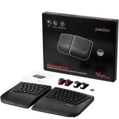 Bezdrátová perixx klávesnice černá kompaktní klávesnice Bluetooth pro počítač a notebook