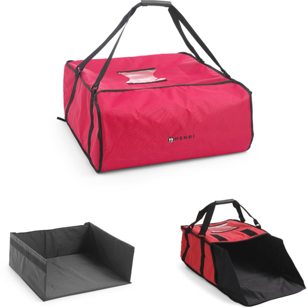 Sac isotherme pour le transport de PIZZAS de 2 boîtes 600x600mm - HENDI 709863