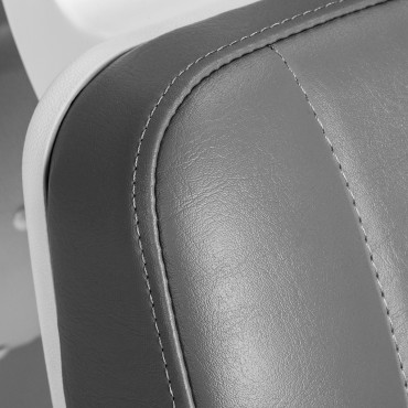 Elektrischer Kosmetikstuhl Azzurro 870s Pediküre 3 Motoren Grau — Detailaufnahme Sitz
