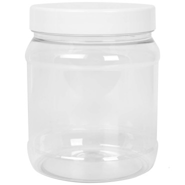 Rundburk med lockgänga 100/400 transparent 1000ml