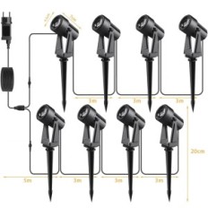 LED-esituled Set Yusei, 8 / 26m, Heat Valge 3000K, IP65