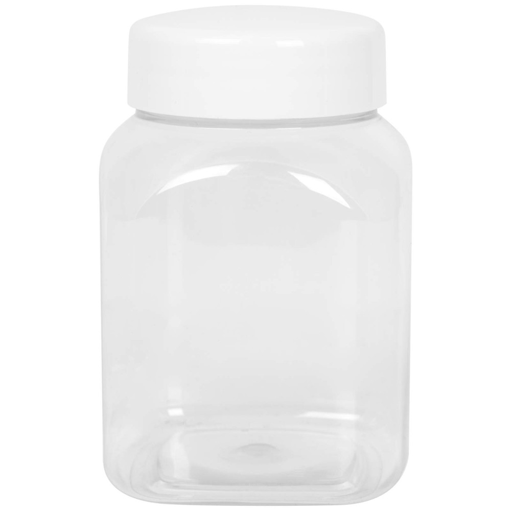 Square Jar su dangčio siūlu 63/485 skaidrus 500ml Square Jar su dangčio siūlu 63/485 skaidrus 500ml