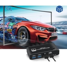 Interruptor de Newcare KVM, 8K, HDMI, Switch USB