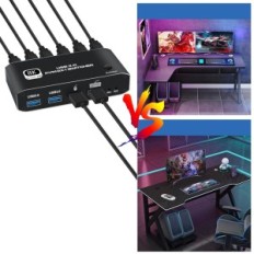 KVM Newcare Switch, 8k, HDMI, USB-Switch