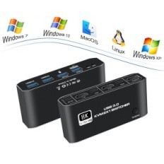 Interruptor de Newcare KVM, 8K, HDMI, Switch USB