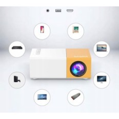 Mini projektorius Vf200 Pro Full HD 1080p su išmaniuoju telefonu / planšetiniu kompiuteriu / nešiojamuoju paroda