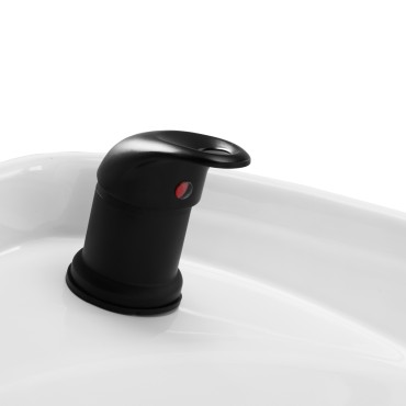 Unité de lavage de cheveux Gabbiano Porto-BM gris — gros plan poignée