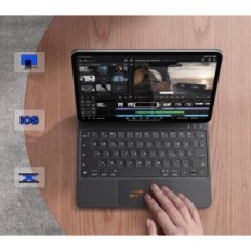 Earto M01-A11-BK-DE-B Teclado, para iPad Pro 11 M4 2024, preto