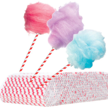 Papel adere para madeira de açúcar 6 / 270mm - branco-e-vermelho 500pcs.