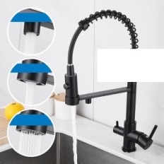 Köök Mixer Mogfct 3in1, messing, laiendatud, must matt, kasutatud