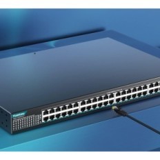 Yuanley 48-portový spínač Gigabit PoE, 400W kov, so SFP UPLINK 1000Mbps