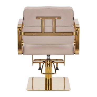 Fauteuil de coiffure Gabbiano Porto-GM beige — vue arrière