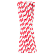 Papierstokken voor Sugar Wood 6 / 270mm - White-and-Red 500pcs.