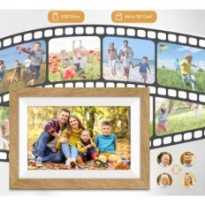 APveelvee WiFi 10.1 Digital Frame ", 32GB mälu, HD IPS ekraan, puudutage