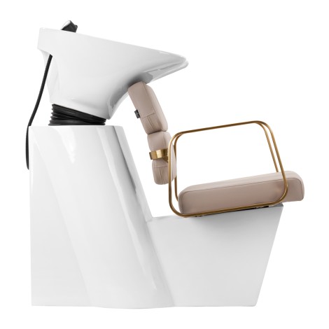 Gabbiano Porto-GM hair wash unit beige — side view