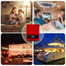 SOLAMR ESF48L60A Ελεγκτής φόρτισης MPPT 60A με ηλιακή οθόνη LCD