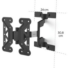Hama Kábeles TV-tartó, dönthető és úszó, TV 19 "-46", VESA 100 / 200, Black