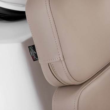 Gabbiano Porto-GM hårvaskestation beige — nærbillede af sæde
