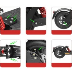 MOTUTECH galinis pakaba SET for xiaomi m365 / pro, sparnas ir šviesa