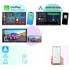 ATOTO A6G2A7PF raadio Android Double-Din, Carplay, Android Auto, GPS, 7 "