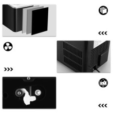 KUMIO Icemaker 1.5L, 9 kocka 6-9 perc alatt, vállal és kosárral, Másodkéz