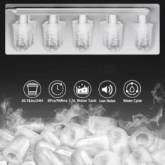 Kumio Ice Waterwork 1,5L, 9 kuubikud 6-9 minutit, tera ja korvi, kasutatud