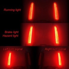 HDBUBALUS galinis sparnas su LED į Harley Touring 2009-2013 kelių, naudojamų