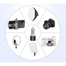 FGGL-Beleuchtungsset, Softbox 70 cm, LED 135W, Stativ 2M, 3000-6500K