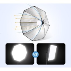 Set di illuminazione FggL, Softbox 70 cm, LED 135W, treppiede 2m, 3000-6500K