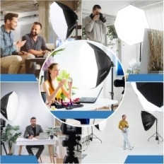 FGGL Osvetľovacia sada, SoftBox 70 cm, LED 135W, Statív 2M, 3000-6500K