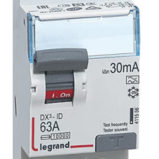 Legrand 63A diferencinio išpjaustymo a, 30 mA, bipolinis, 2 moduliai