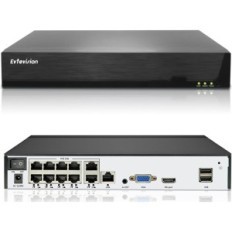 10 kanalų vaizdo įrašymo įrenginys "Evtevision NVR 4K", 8MP, palaiko IP kameras
