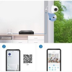 10-kanalni video snemalnik EVTEVISION NVR 4K, 8MP, podpira IP kamere