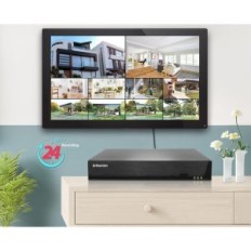 10-kanálový video rekordér EVTEVISION NVR 4K, 8MP, podporuje IP kamery