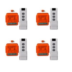 Yueyang Wireless Roller vak kapcsoló RF 433 MHz távirányítóval 4 db