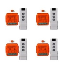 Yueyang Wireless Roller vak kapcsoló RF 433 MHz távirányítóval 4 db