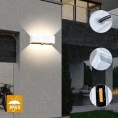 LED Kingwen 2x30W-valaisimet ulkona liikuntaanturilla, 3000k, näyttely