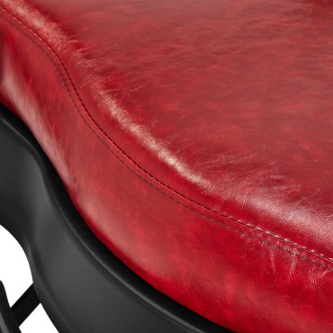 Frizerska stolica President Red — detaljni prikaz sjedala